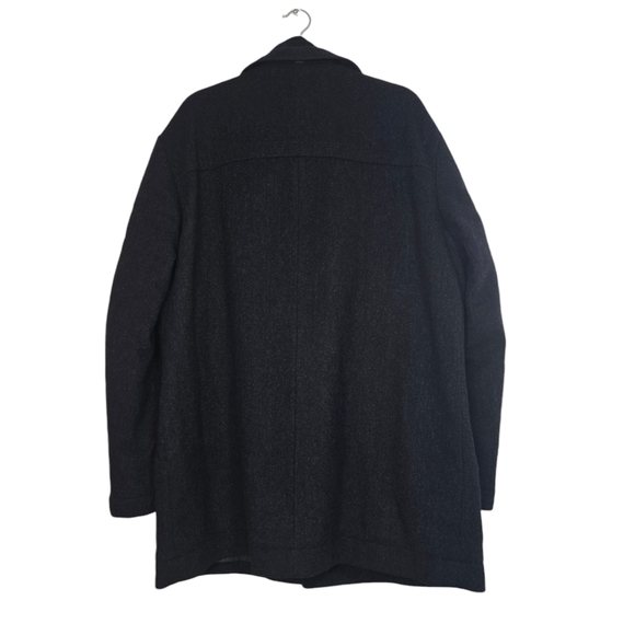 Boss Hugo Boss Charcoal Grey 100% Virgin Wool Coat Neutral - Picture 2 of 15